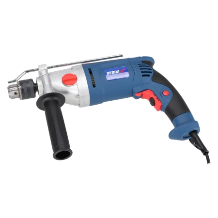 DEDRA DED7963 850W udarni vrtalnik, dve hitrosti, 0-1200, 0-2600 vrt/min, 13mm držalo za ključe, aluminijasto ohišje