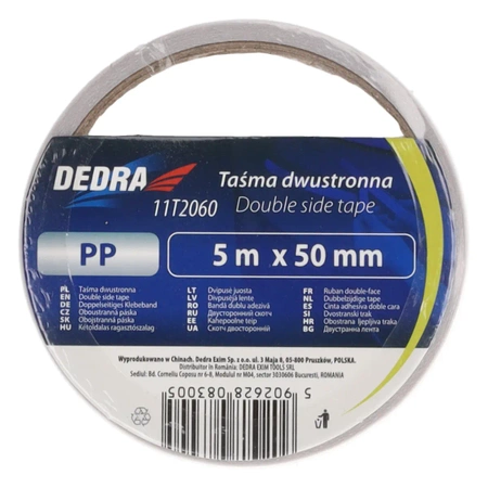Obojstranná páska 50 mm x 5 m, DEDRA 11T2060