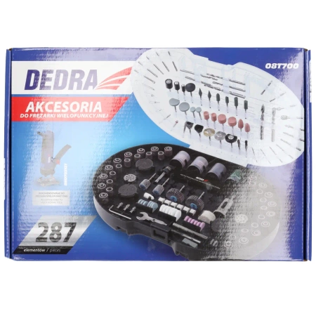 Аксесоари за многофункционална фреза, DEDRA 08T700 комплект 287бр.