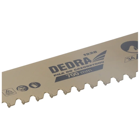 Пила до газобетону DEDRA 1228 700 мм, 34 зубці, швидкоріжуча сталь