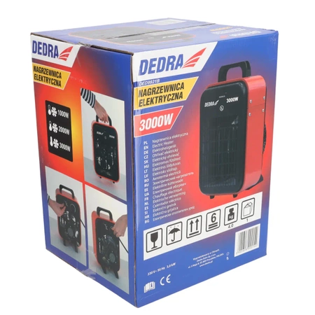 Električni grelnik 3kW DEDRA DED9921B
