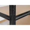 Kovový skladový regál DEDRA N1411, 5 polic z MDF, rozměry 180x90x40 cm, černý