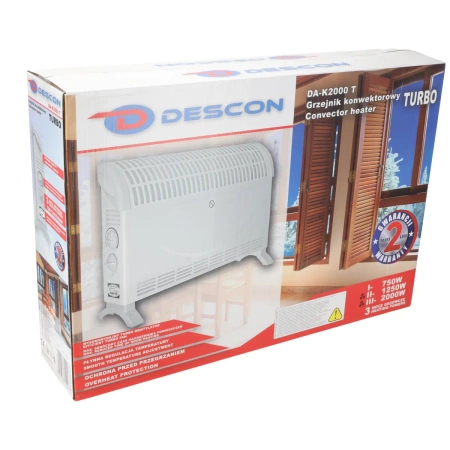 Convector heater 2000W Turbo