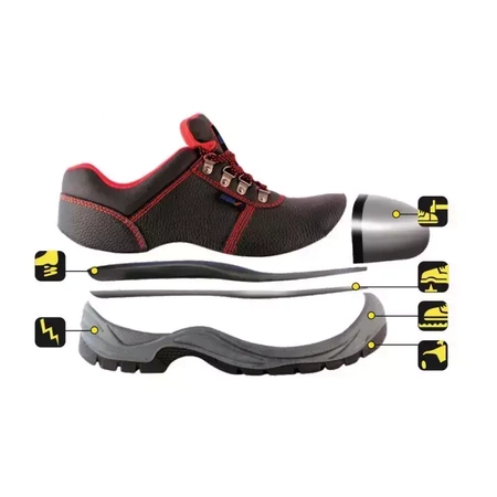 Safety shoes P1A, leather, size: 43, cat.S1P SRC