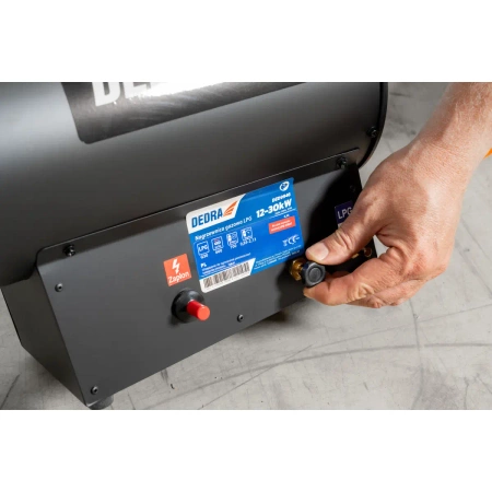 Газовый обогреватель 12-30 кВт, черный DEDRA DED9946