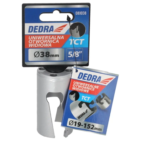 DEDRA 08X038 TCT universaalne augusahk 38 mm 5/8''