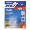 Шліфувальні круги 125 мм, #100, на липучці, набір з 5 шт, DED7947R03