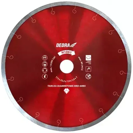 Gyémánt vágótárcsa kemény kerámiához 300x25,4mm