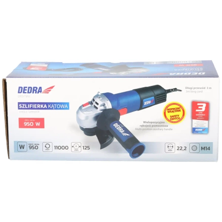 Nurklihvmasin, diax DEDRA DED7951 950W, 125mm