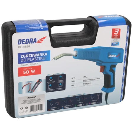 Машина за заваряване на пластмаса DEDRA DED7528, 500⁰C