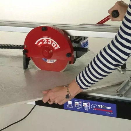 Stroj za rezanje ploščic, stroj za rezanje DEDRA DED7831 800W rezilo 230mm max. dolžina rezanja 930mm, drsna glava