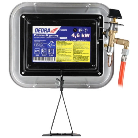 Hősugárzó gázpalackra 4,6kW