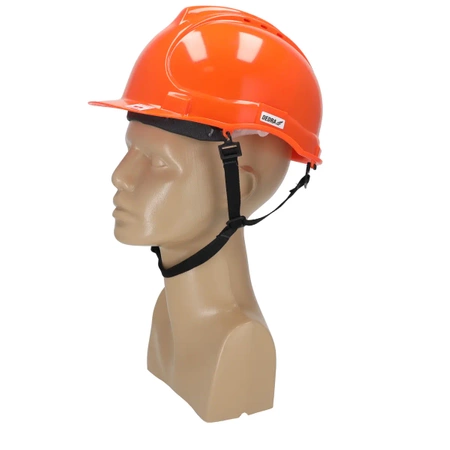 Aizsargkivere, ORANŽA, 3. kat., CE1437, no HDPE polietilena, • ventilacijas caurumi, • renite udens noteces nodrošinašanai, • 4-punktu auduma siksnu sistema, • stiprinajumi, austinu pievienošanai, RAŽOTA POLIJA