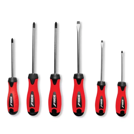 Screwdriver set 6pcs, CrV steel