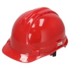 Safety helmet, red, 4-points chinstap