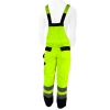 Safety reflective bibpants, size XL, yellow