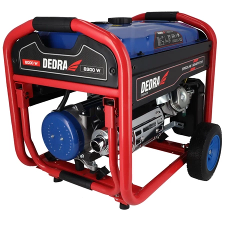 Agregat prądotwórczy, generator DEDRA DEGB9203K moc max. 8,3kW, 8000W, miedziane uzwojenie silnika, 1x400V, 1x230V