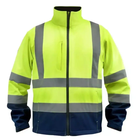 Reflective softshell jacket, size XXXL, yellow