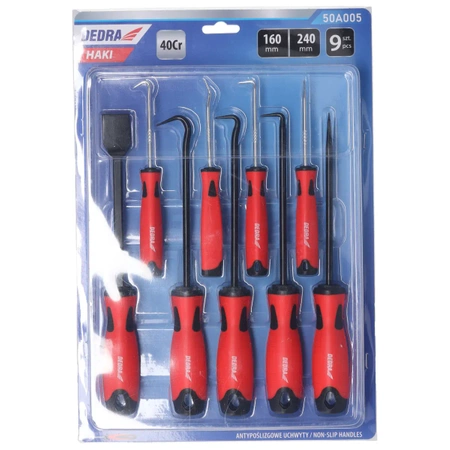 Крючки с ручкой - DEDRA 50A005, набор из 9 шт.
