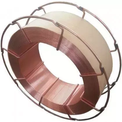 Welded wire. Copper-plated steel wire 0.8mm, 15kg spool steel