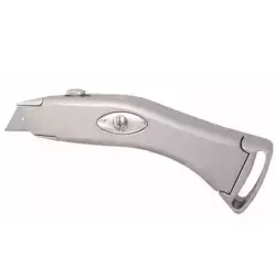 Нож с трапециевидным лезвием DEDRA M9018 металл