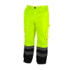 Pantaloni căptuşiți reflectorizanți în mărime XXL, galbeni