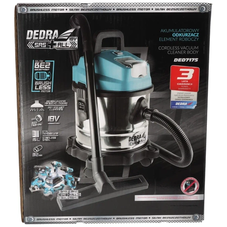 Aspirator cu acumulator 18V, fără perii