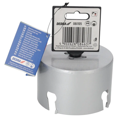 Otwornica uniwersalna TCT DEDRA 08X105 105mm 5/8''