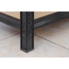 Метален складов рафт DEDRA N1411, 5 рафта от MDF, размери 180x90x40 см, черен