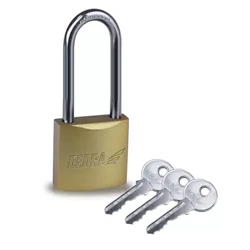Copper plated padlock, 40mm with long yoke DEDRA 11U130