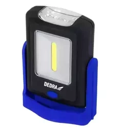 Фонарь 1Вт COB LED + 3LED с батарейками, магнит DEDRA L1005