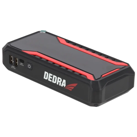 Power bank indítófunkcióval DEDRA DEPP1201, Li-Ion 12000mAh, LCD kijelző