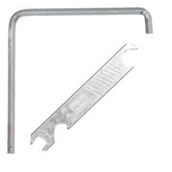 Set de 2 bucăți: cheie Allen 4mm, 75x75mm + cheie de reglare a ferestrei DEDRA 06F400