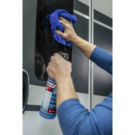 Laveta din microfibră DEDRA 2001A34, fără cusături, universală, dimensiuni 40x40 cm, gramaj 320 g/m²