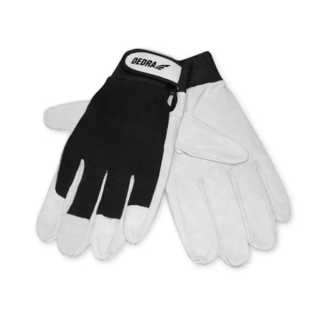 Safety gloves, pig grain leather, black