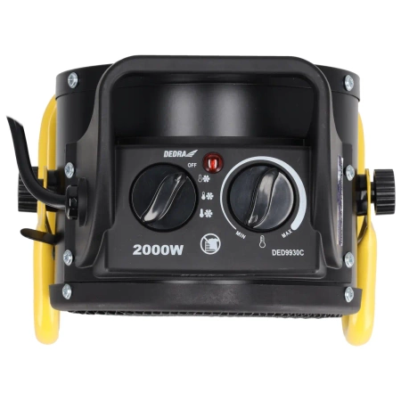 DEDRA DED9930C электронагреватель PTC 2,0кВт, круглый, черный DEDRA DED9930C керамический нагревательный элемент