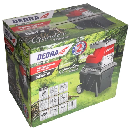 Šakų smulkintuvas 2800W, 45mm, DEDRA DED8682