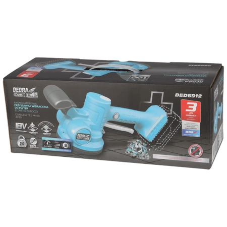 Cordless vibrating suction cup for tile laying, DEDRA DED6912