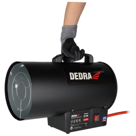 Plynový ohrievač 27kW DEDRA DED9943A, 300 m³/h, LPG G30, 1,95 kg/h