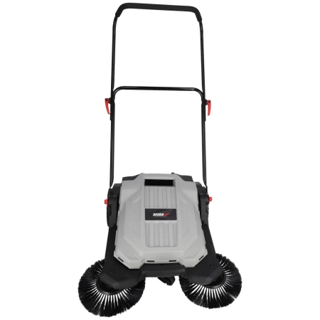 DEDRA DED8802 käsitsi juhitav pühkimismasin 3 harjaga, 650 mm puhastuslaius, 18 l konteiner