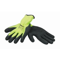 Protective gloves, foam latex coated, size 10