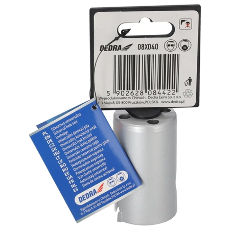 Універсальне коронкове свердло DEDRA TCT 08X040 40 мм 5/8''