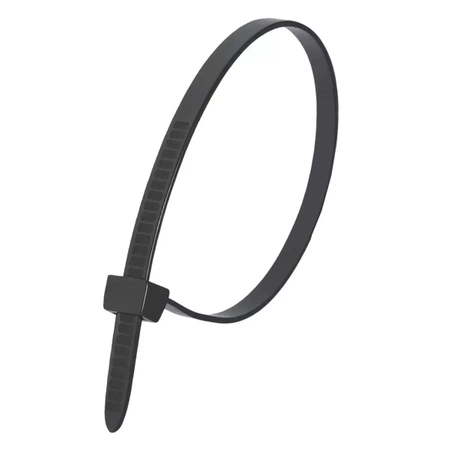 Extra strong black nylon cable ties DEDRA 11C76371 7.6x370mm (25 pcs)