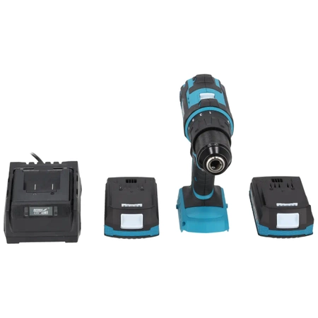 Set de unelte în valiză DEDRA SAS+ALL DED7030A02, șurubelniță cu acumulator, două baterii de 2Ah, încărcător, 9 accesorii