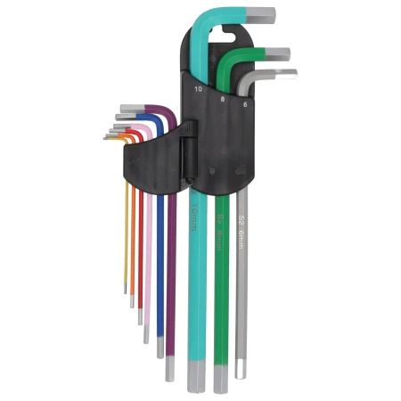 Hex key set extra long color spraying