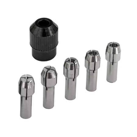 Collets for mini grinder DEDRA 08T610, set of 6pcs