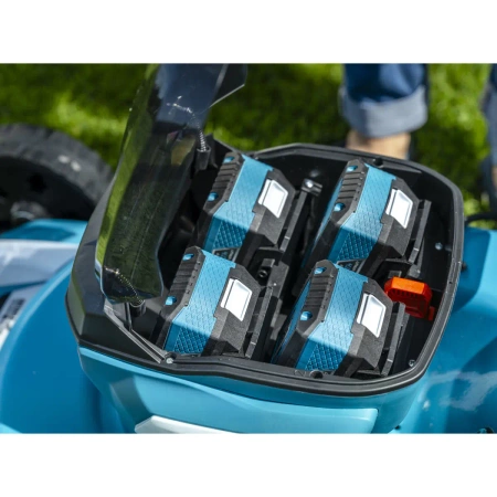 Sada DEDRA SAS+ALL: Akumulátorová kosačka 2x18V DEDRA SAS+ALL DED6997X-2A5 + 2x akumulátor DED7035 a nabíjačka DED7038V