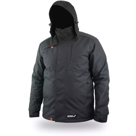 Winter insulated jacket, retractable hood, size M