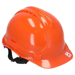 Varnostna čelada DEDRA BH1089 oranžna, 4-točkovni trak za brado