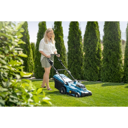 Cordless bruchless lawn mower 2x18V DEDRA SAS+ALL DED7199